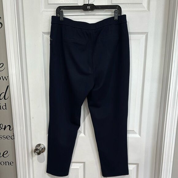 Rabe Zip-Detail Slim Trousers Navy Blue - Picture 6 of 11